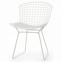 стул bertoia side кожаный standart белый в Калуге