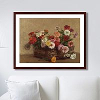 картина: panier de zinnias, 1856г. в Калуге