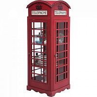 шкаф-витрина london telephone красный в Калуге