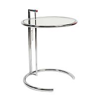 стол журнальный eileen gray style cocktail table e-1027 прозрачный в Калуге