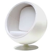 кресло eero ball chair белое в Калуге