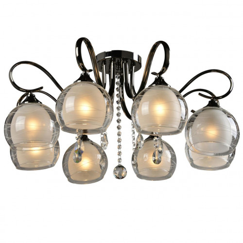 потолочная люстра idlamp merinella 877/8pf-darkchrome в Калуге