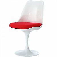 стул eero saarinen style tulip chair красная подушка в Калуге