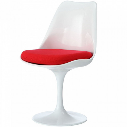 стул eero saarinen style tulip chair красная подушка в Калуге