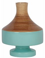 ваза настольная rustic chic vase wood blue в Калуге